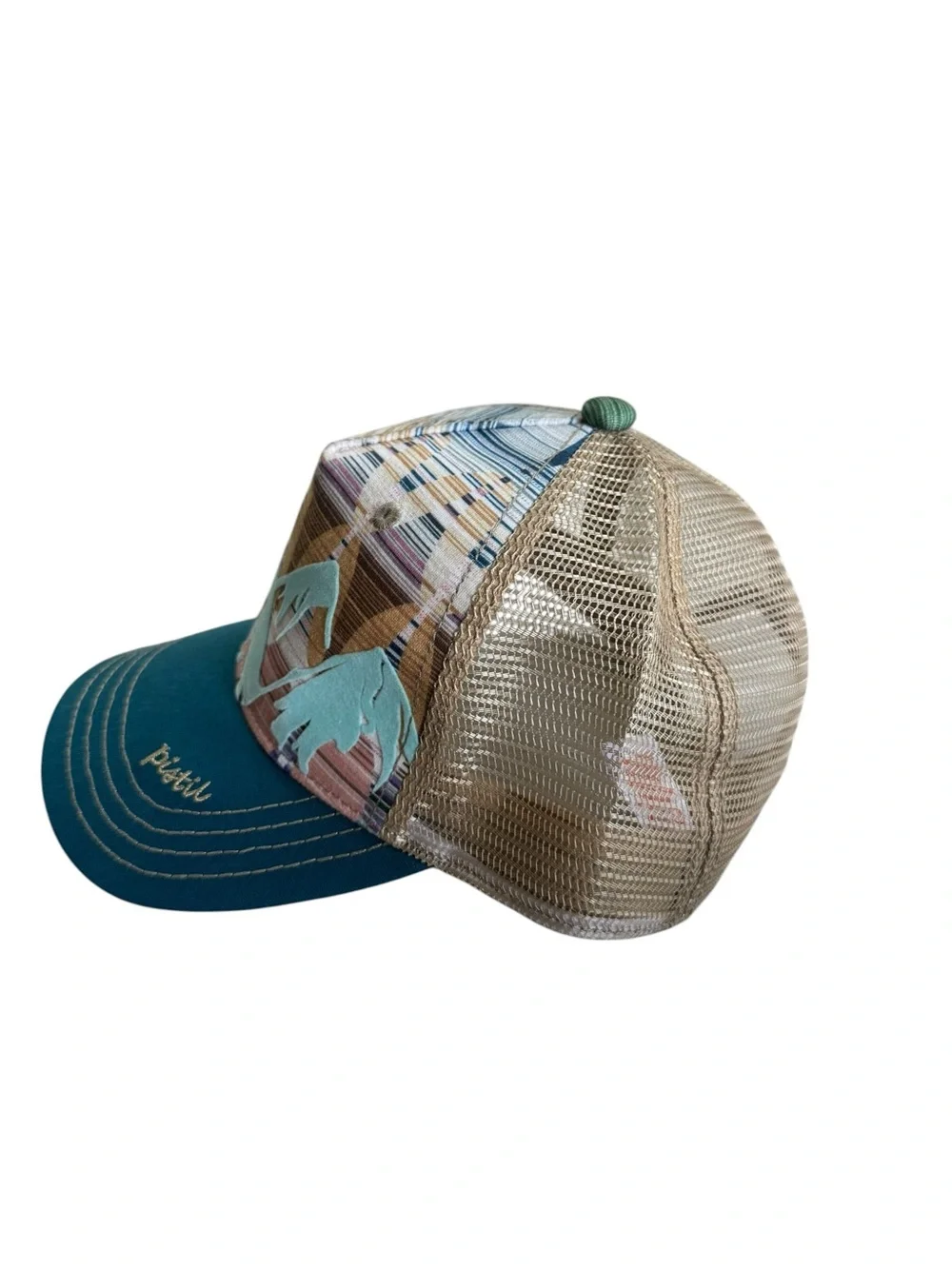 PISTIL MCKINLEY TRUCKER HAT Multi Gold NWOT